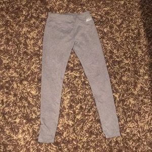 gray high waist active leggings